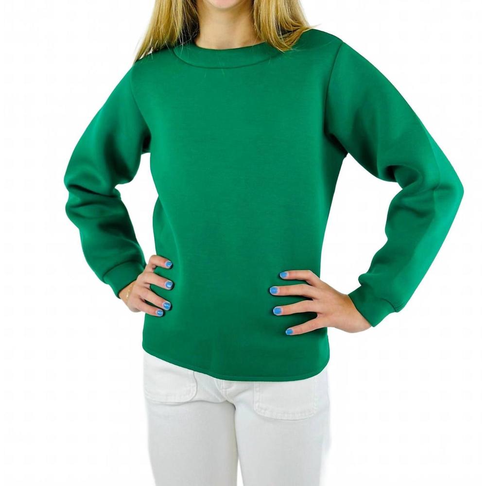 NEW COMPANIA FANTASTICA girl's neoprene sweatshirt in green